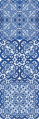 The traditional ornate motive in ceramic tile.