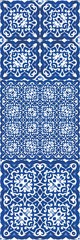 The traditional ornate motive in ceramic tile.