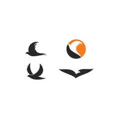 bird logo template vector icon illustration