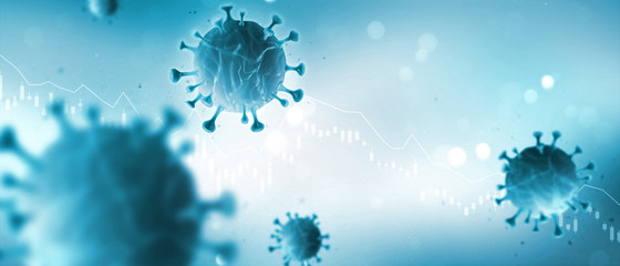 Epidemie 2019-nCoV. Neuartiges Coronavirus (2019-nCoV).  Virus Covid 19-NCP. nCoV wird ein einzelsträngiges RNA-Virus bezeichnet. - obrazy, fototapety, plakaty