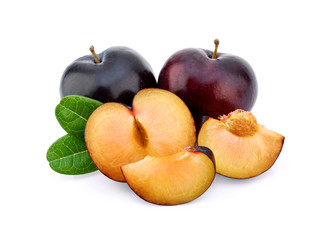 plum isolated on white background