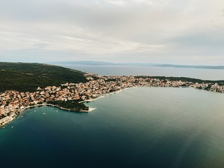 panoramic view of the sea from above