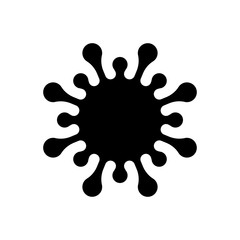 virus or bacteria flat icon vector