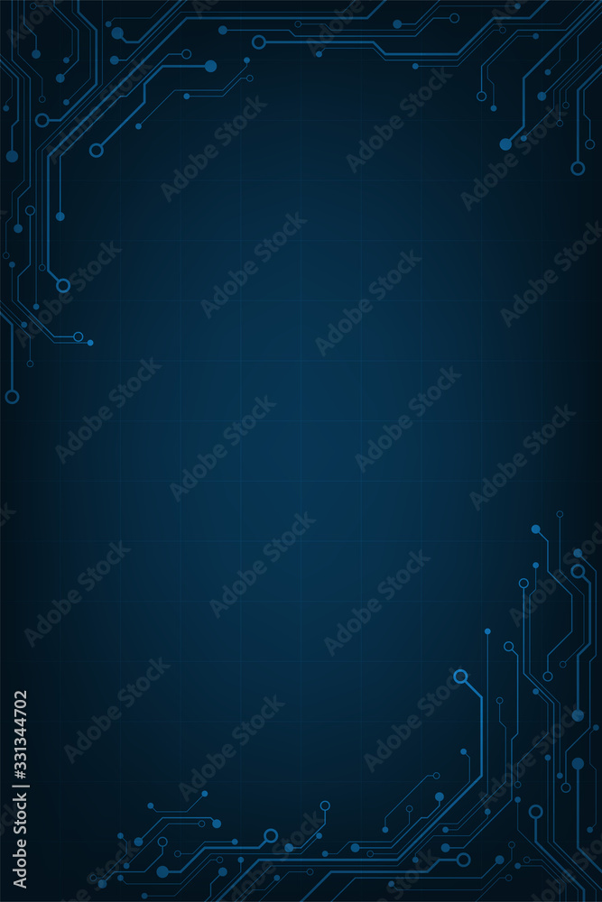 Canvas Prints vector technology in electronic circuit design.