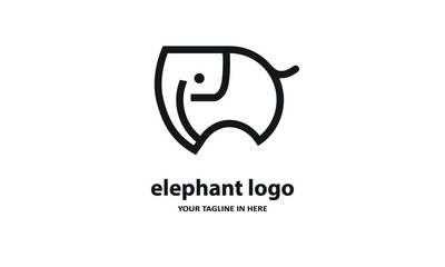 The concept of modern Sderhana elephant logo design is easy to remember	