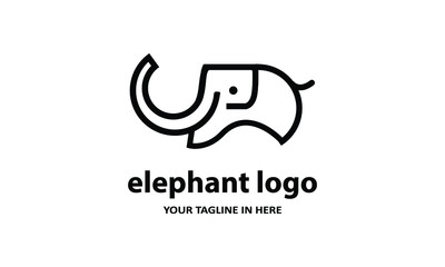 The concept of modern Sderhana elephant logo design is easy to remember	