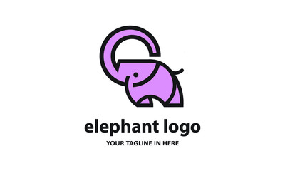 The concept of modern Sderhana elephant logo design is easy to remember	