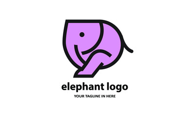 The concept of modern Sderhana elephant logo design is easy to remember	