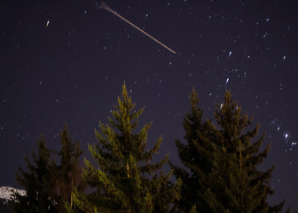 Fototapeta premium Night Sky in the French alps 