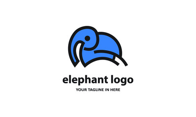 The concept of modern Sderhana elephant logo design is easy to remember	
