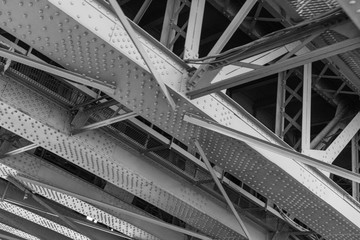 St. Petersburg. Trinity bridge. Opened in 1903. Riveted metal structures.