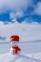 Image of a snowman. Handiwork.