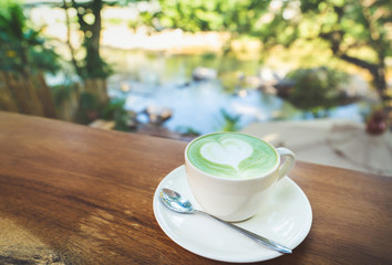 green tea latte.