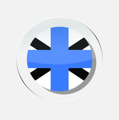 Estonian Circle Naval Jack icon with white background