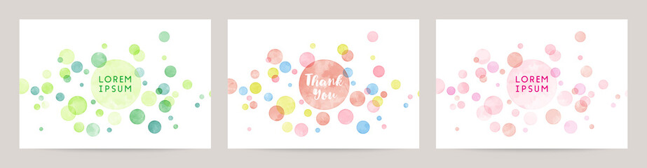 watercolor colorful bubble decorations © Kbiscuit