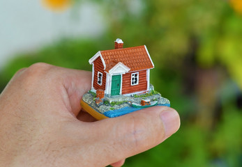 Obraz na płótnie Canvas Miniature house