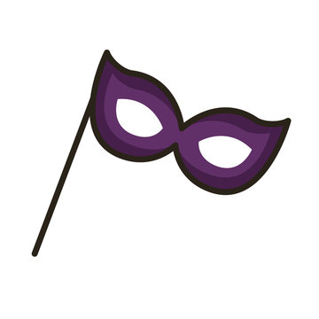 recommend clip art: mask party line and fill style icon