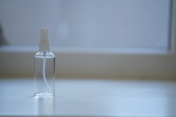 Hand antiseptic disinfection Plastic bottle with clear body