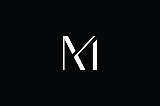 Minimal elegant monogram art logo. Outstanding professional trendy awesome artistic MY YM initial based Alphabet icon logo. Premium Business logo White color on black background