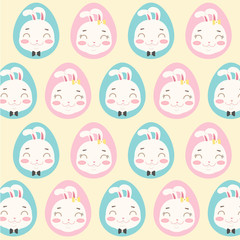 Easter eggs icons. Vector illustration. Easter eggs for Easter holidays design.