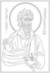 Fototapeta na wymiar Orthodox icon template. For use when writing and engraving icons.