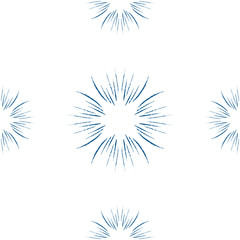 Fototapeta premium Blue winter seamless pattern, doodle elements for wrapping paper and textile.