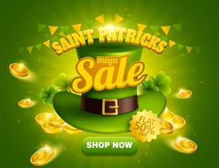 St. Patrick's day sale popup ads