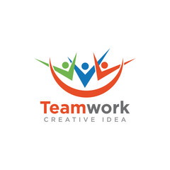 Community or Team Logo Design Vector