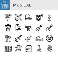 musical icon set