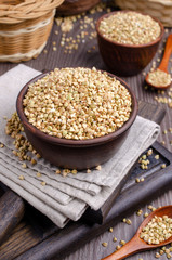 Green buckwheat grains