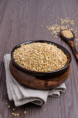 Green buckwheat grains