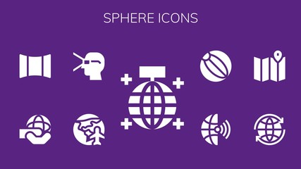 sphere icon set