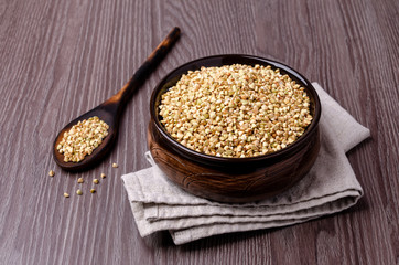 Green buckwheat grains
