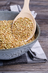 Green buckwheat grains