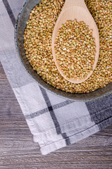 Green buckwheat grains