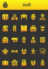 suit icon set