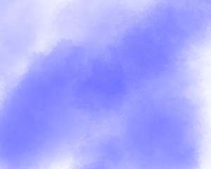 Obraz premium Watercolor brush texture background. Blue color paint stain splash water pattern on white paper.