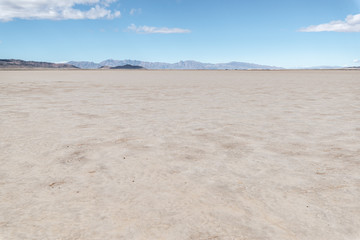 Fototapeta na wymiar Amargosa Flat Dry Lake Bed is a barren alkali playa outside Crystal, Nye County, Nevada.
