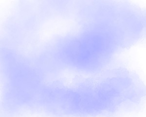 Watercolor brush texture background. Blue color paint stain splash water pattern on white paper.