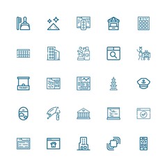 Editable 25 window icons for web and mobile
