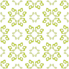 Vector seamless pattern. Abstract background with green leaves. Spring design for organic and healthy food packaging, natural cosmetics and vegan products. 