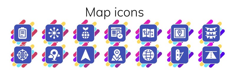 map icon set