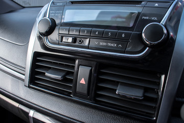 Air conditioner at the console of the car