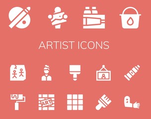 artist icon set