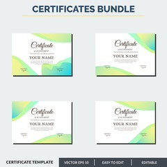 Professional template certificate of achievement. Editable and ready to print. Just change with your company and name.