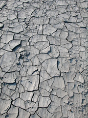 Dry soil with deep cracks. Water and climate change concept.