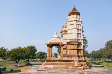 Lakshmi temple, dedicated to Goddess Lakshmi, consort of Lord Vishnu - Khajuraho Group of...