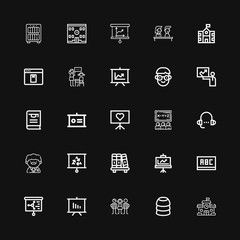 Editable 25 teaching icons for web and mobile