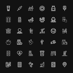 Editable 36 pill icons for web and mobile