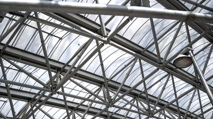 Metal space roof system made of metal with modern technique